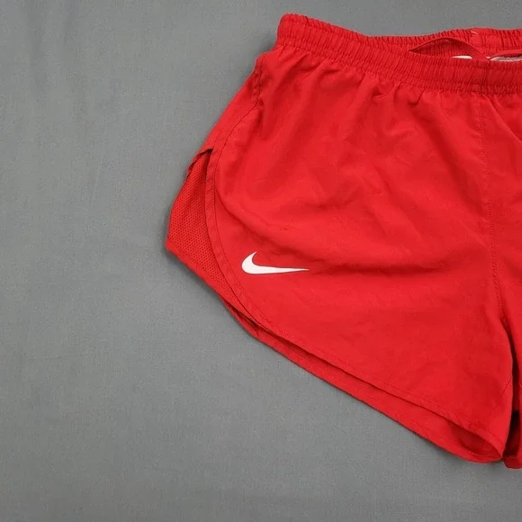 Nike Dri-FIT Tempo Women Red Running Shorts Heart Cross Graphic Small S - Picture 11 of 12